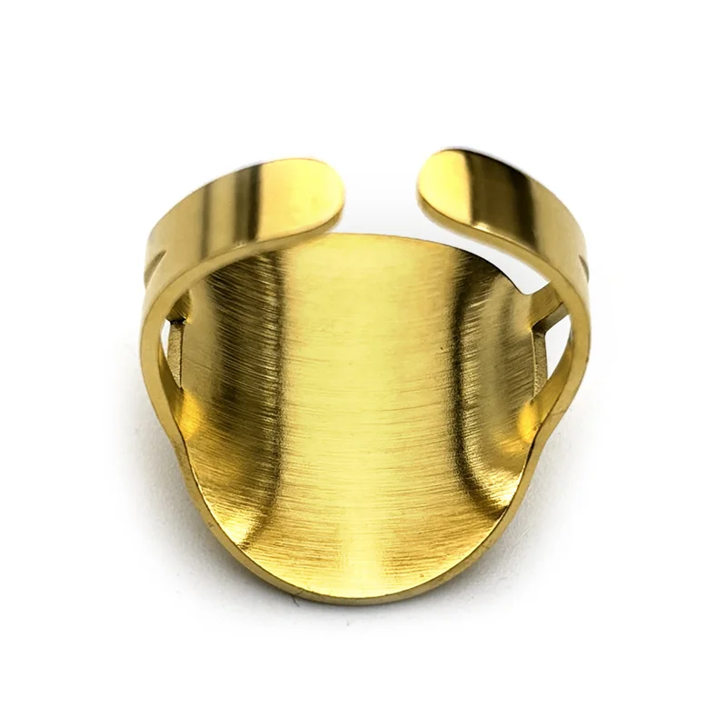 Кольца Saint Michael Protect Us для женщин и мужчин из нержавеющей стали цвета: золото