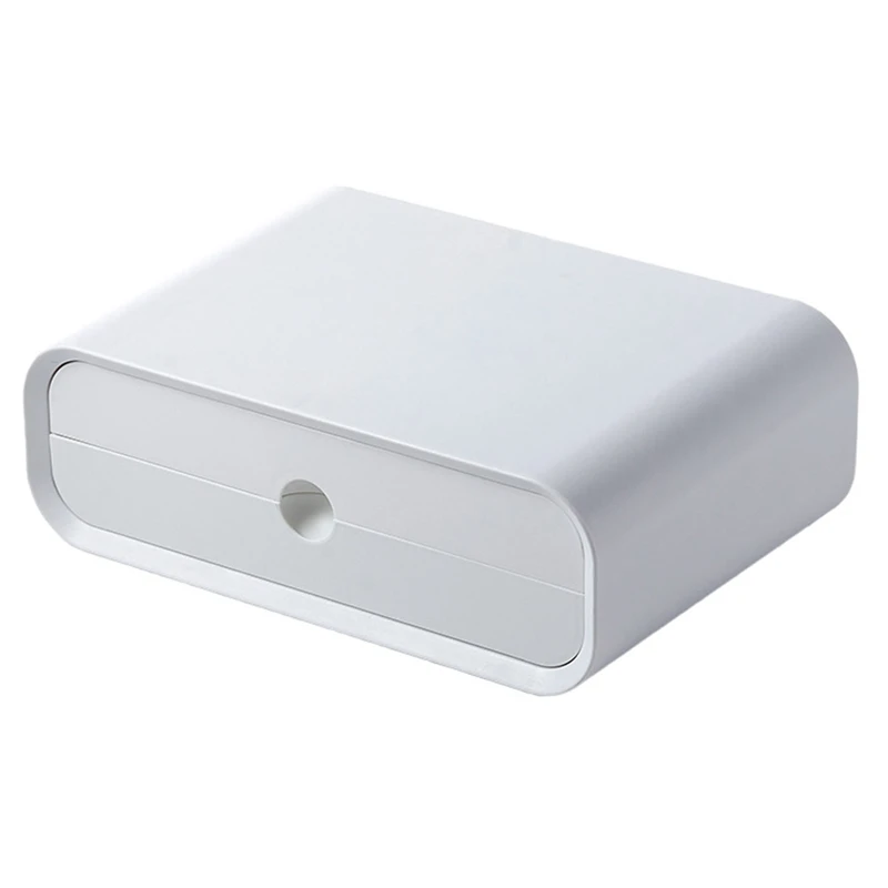 

ABS Ergonomic Laptop Stand Desk Organizer Drawer Monitor Bracket Letter File Holder Home Office Table Storage Box
