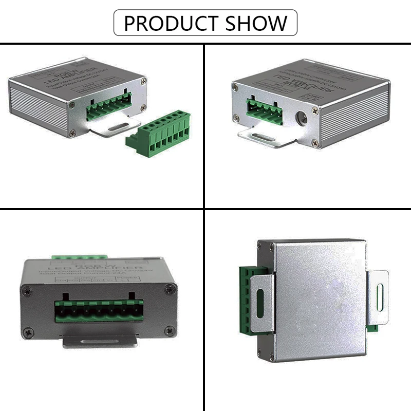 RGBW усилитель DC 12V 24V 24A алюминиевый корпус LED PWM сигнал повторитель удлинитель для