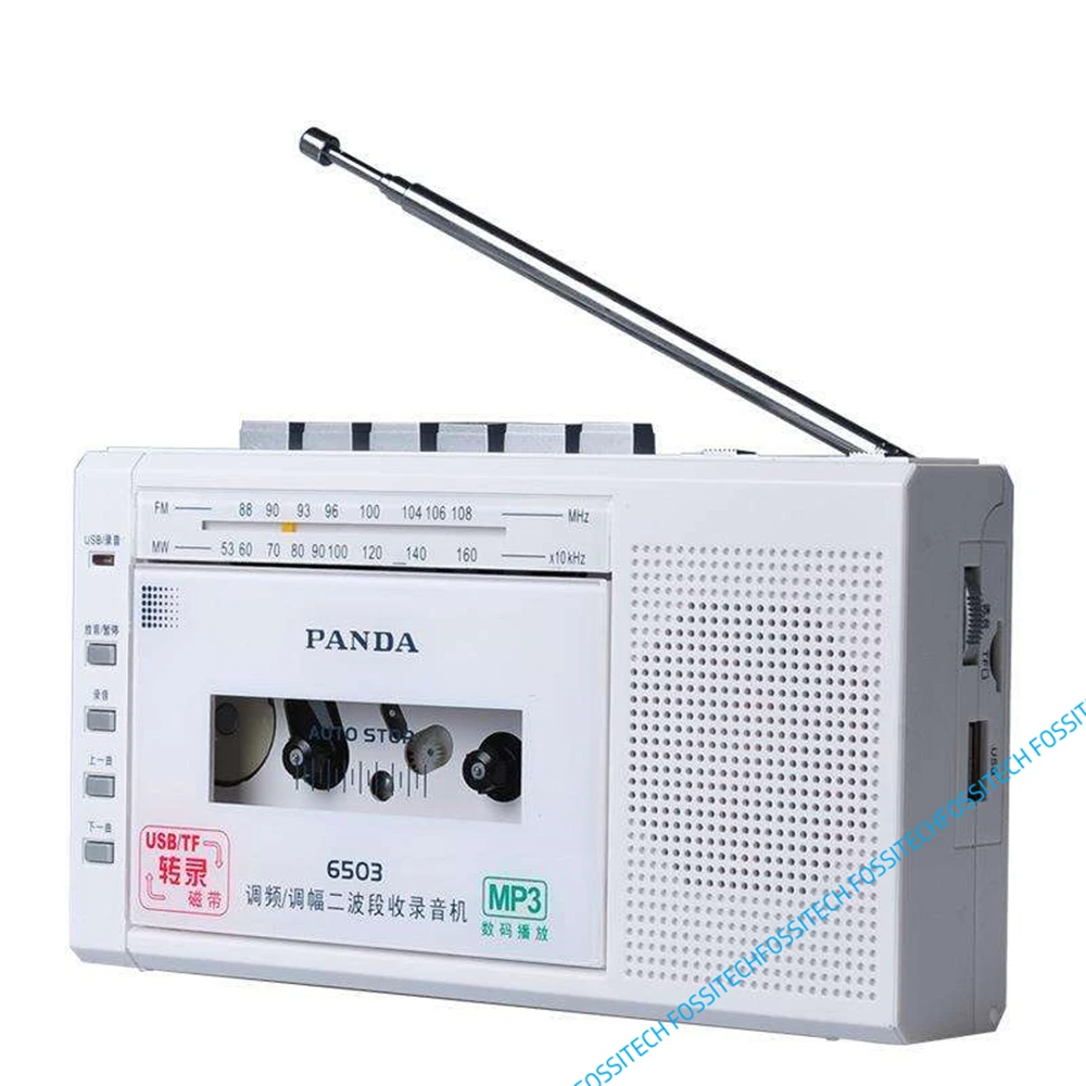 Фото Записывающее устройство PANDA 6503, кассета, лента для переноса в MP3, встроенный микрофон, поддержка записи, USB диск, TF карта, воспроизведение, Rec, FM... №2