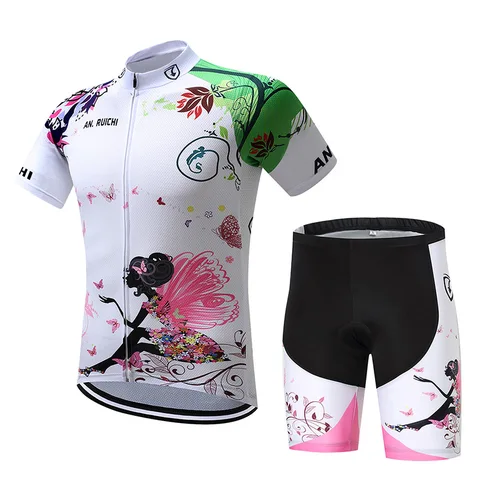 2018 комплект велосипедных футболок, женская одежда для езды на велосипеде с рисунком, индивидуальное обслуживание/оптовая продажа