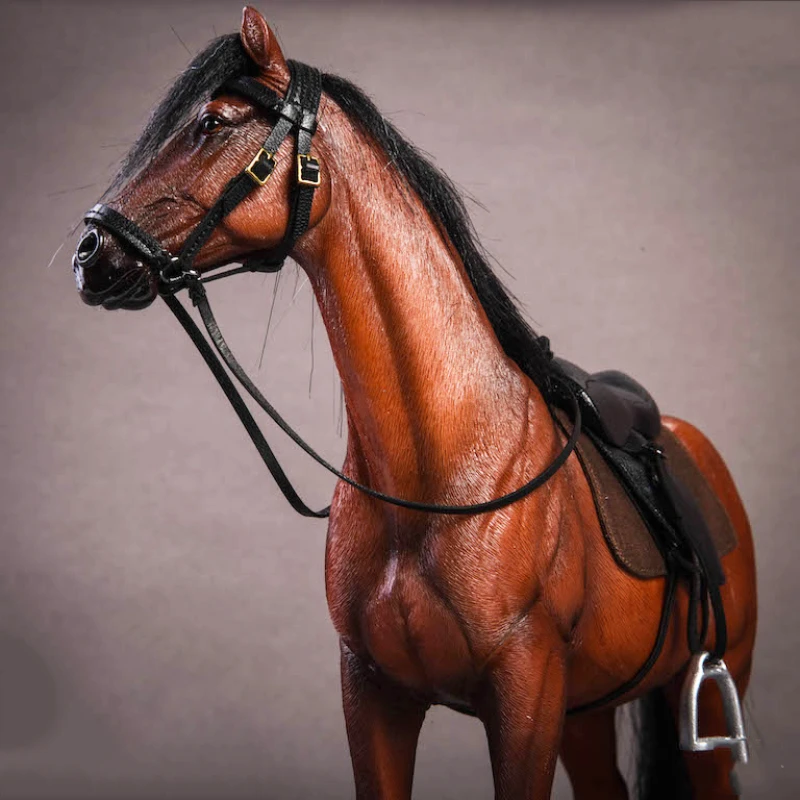 Масштаб 1/12 имитация ПВХ теплая кровяная лошадь монтируемая модель животного