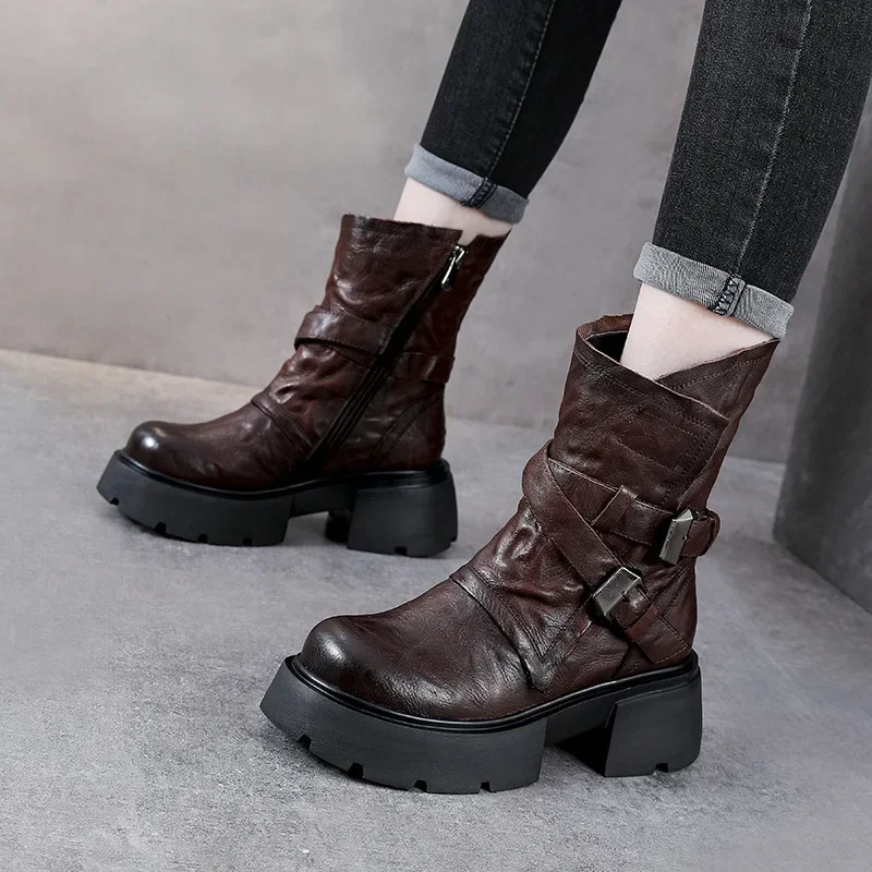 Koznoy/женские осенне-весенние модные зимние плюшевые ботильоны Челси из