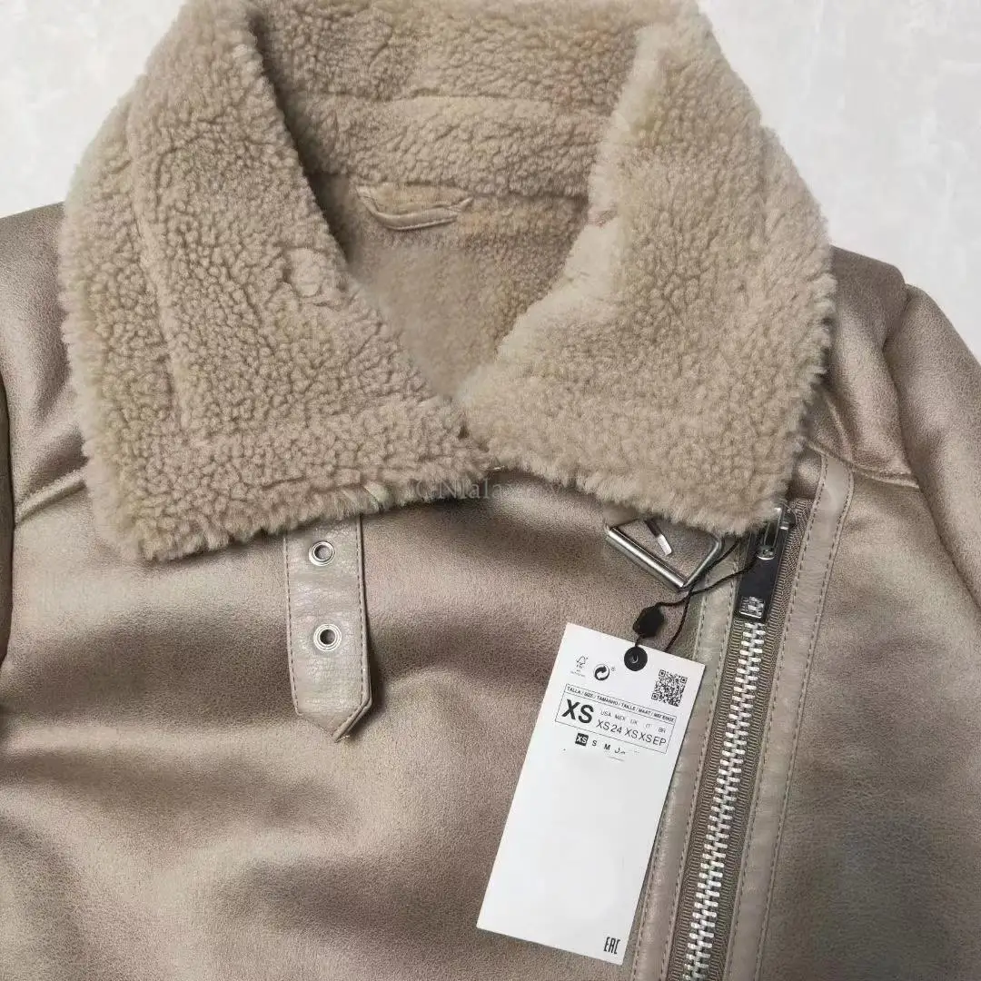 Женская зимняя куртка CNlalaxury 2023 Повседневная мотоциклетная утепленная с длинным