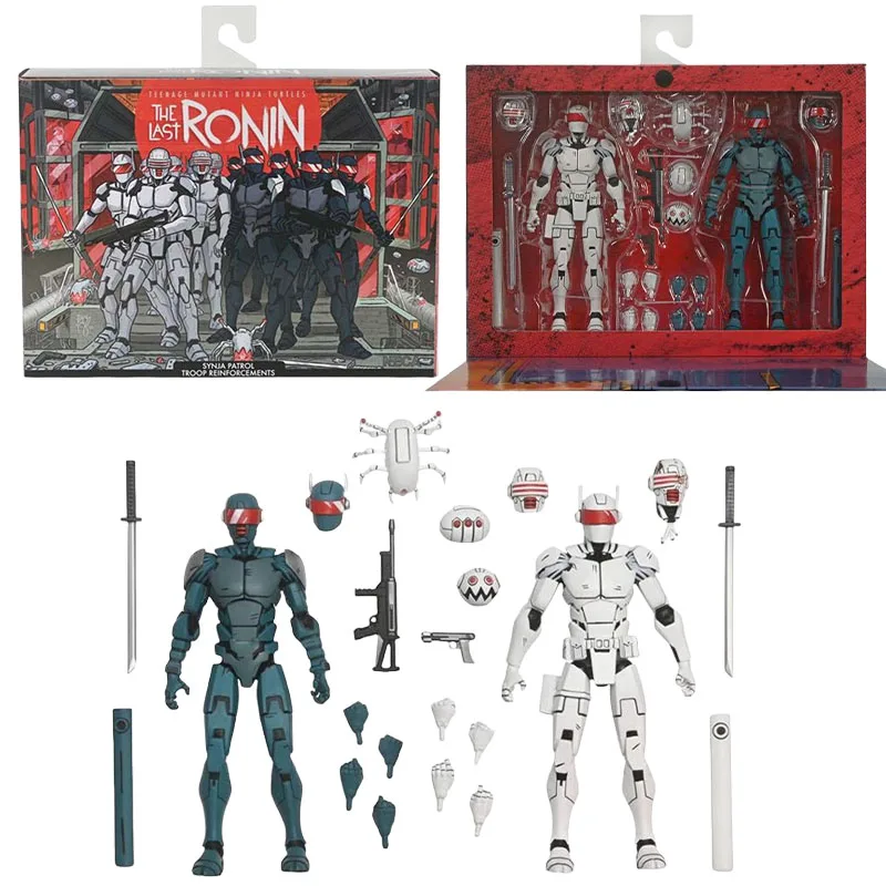 NECA натуральная черепашка ниндзя аниме-фигурка робота двойной набор экшн-фигурки