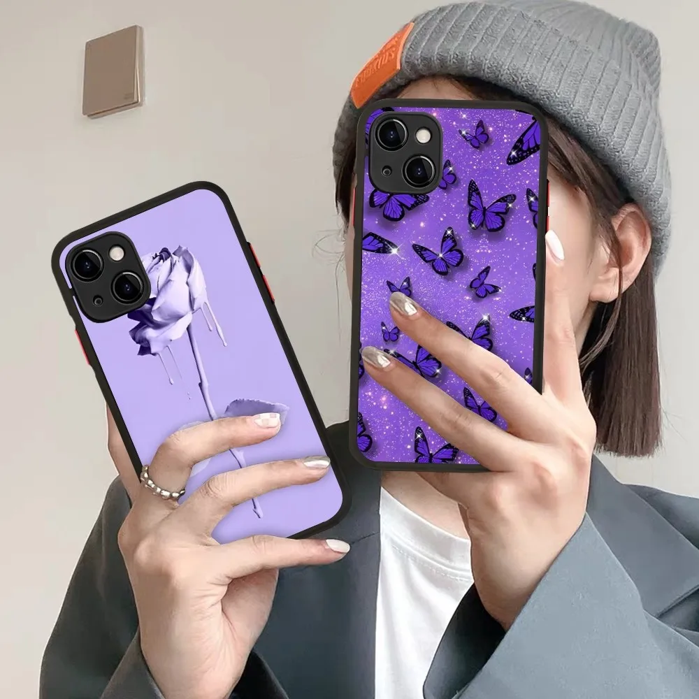 łowe estetyczne etui na telefon do iPhoneɺ 14 X XR XS 7 8 Plus 11 12 13 pro MAX mini Matte Shockproof Case