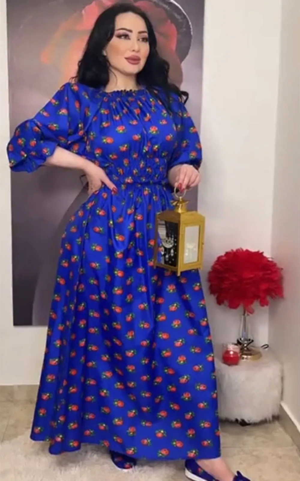

2022 Eid Muslim Evening Party Long Dress Kaftan Abaya Dubai Turkey Islam Clothing African Dresses For Women Robe Musulman Femme