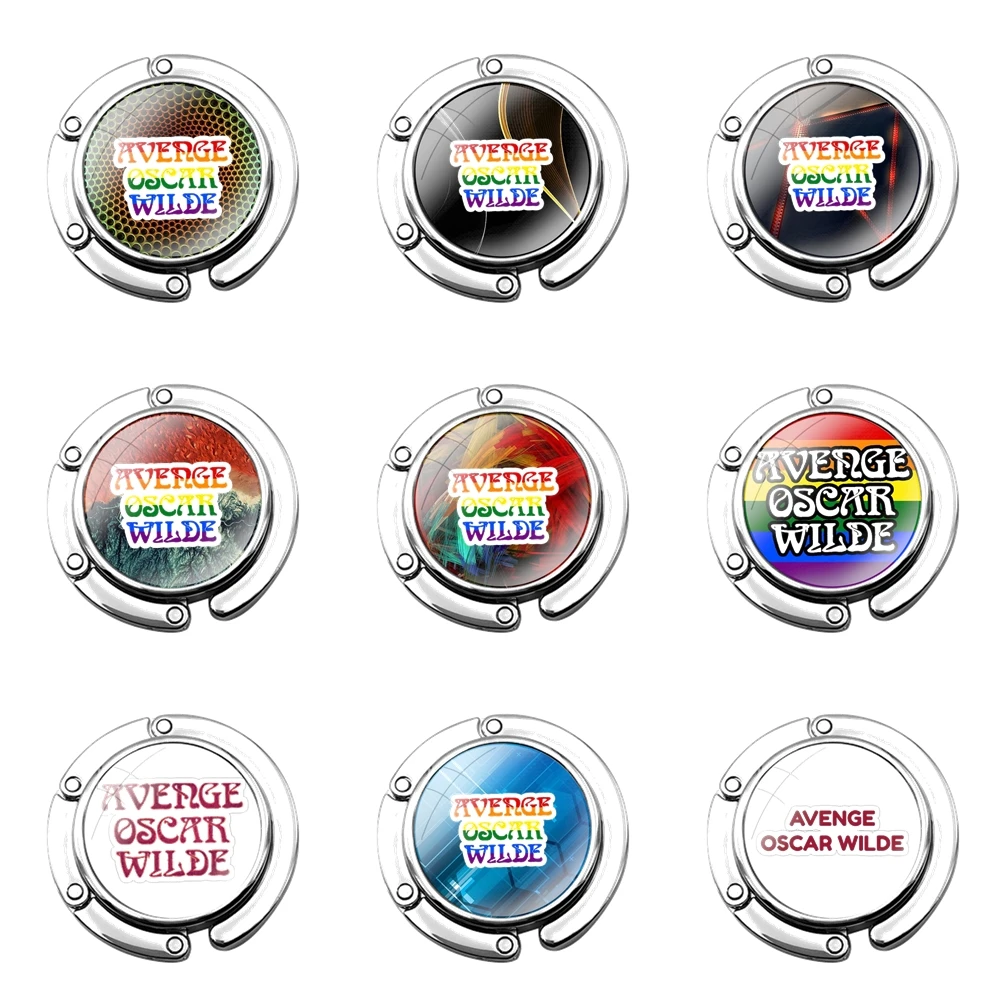 Складной крючок для женского кошелька Оскар вильд