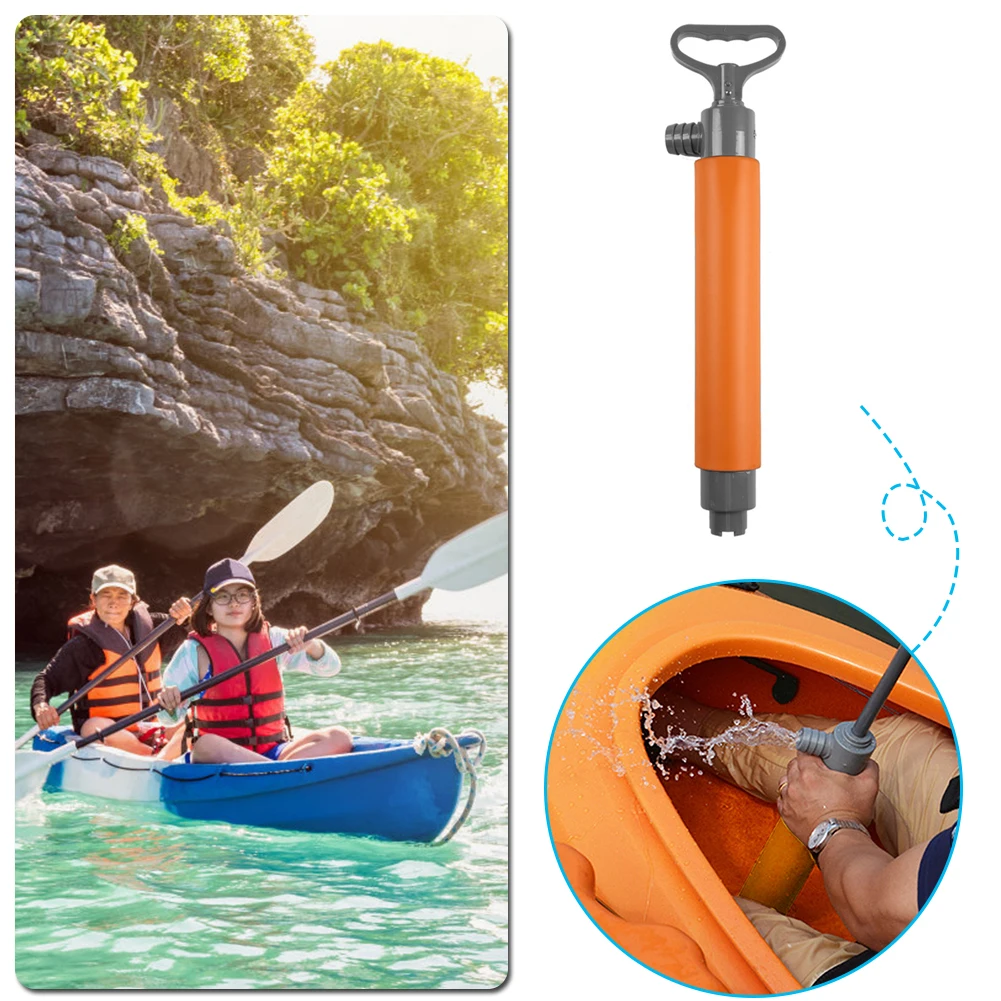 

Portable Kayak Manual Pump Emergency Canoe Floating Ergonomically Design Hand Bilge Pump Professional Accessories