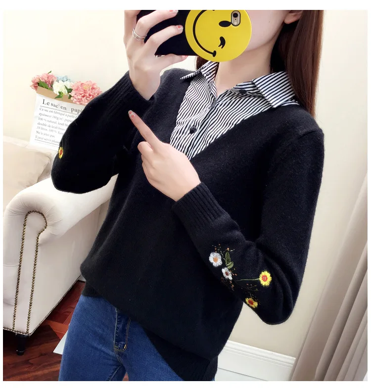 

Women's Sweater 2020 Women's Sweatshirt Women's Fashion Pullover Casual Long Sleeve Round black