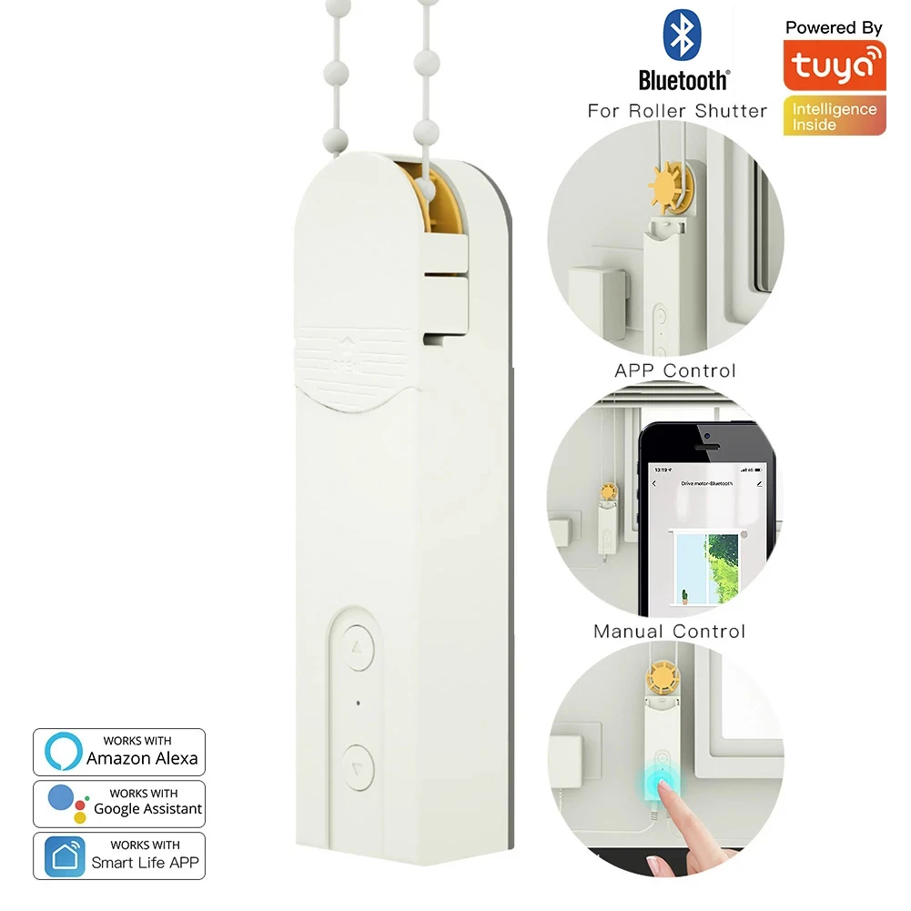 

Смарт-затвор Tuya Zigbee с электроприводом, цепь с приводом для защиты от солнца, с управлением через приложение, работает с Alexa Google Home