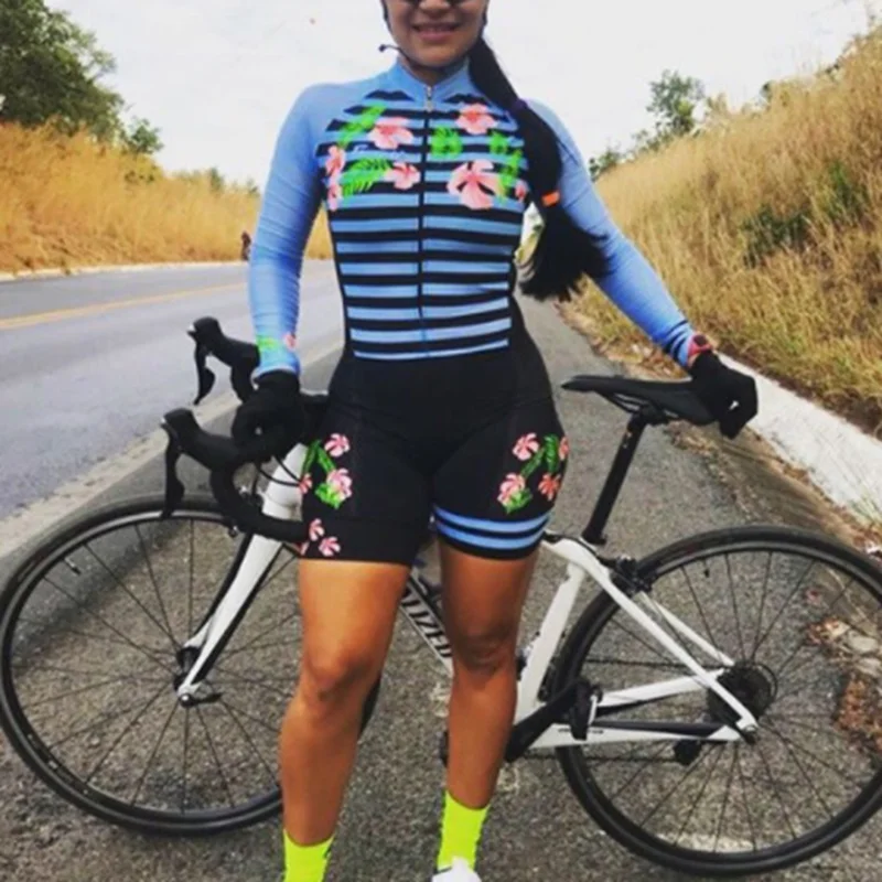 

2022 Frenesi Women Long Sleeve Cycling Skinsuit Spain Army Green Monkey Jumpsuit Skating Road Bike Clothing Triathlon Team Suit