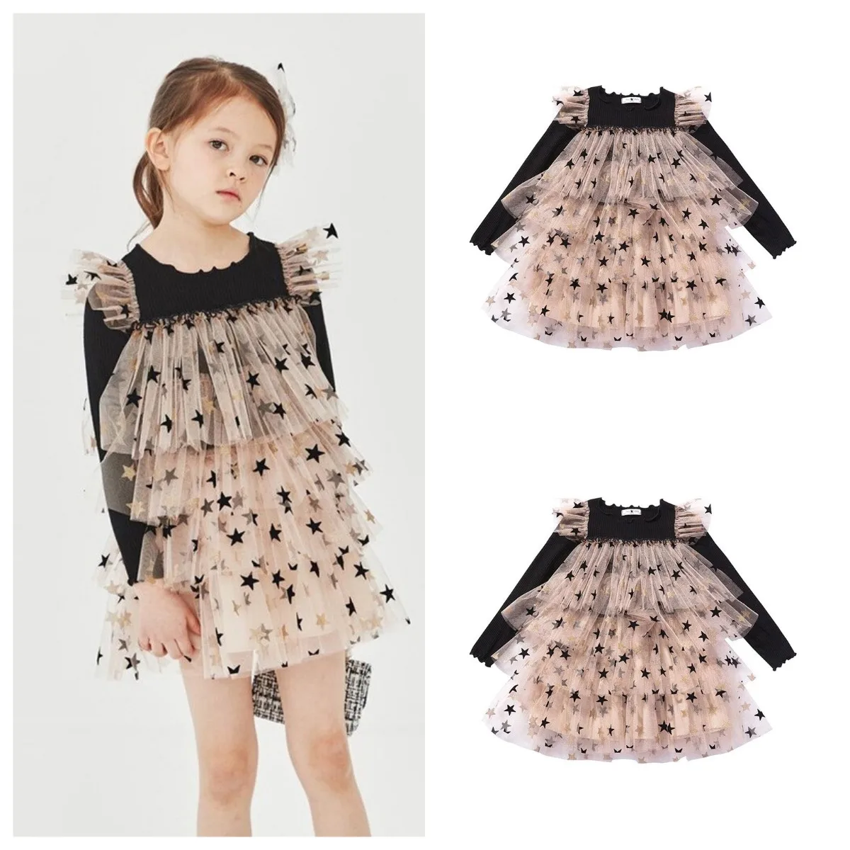 

2022AW dress PH mesh dress princess cake dress