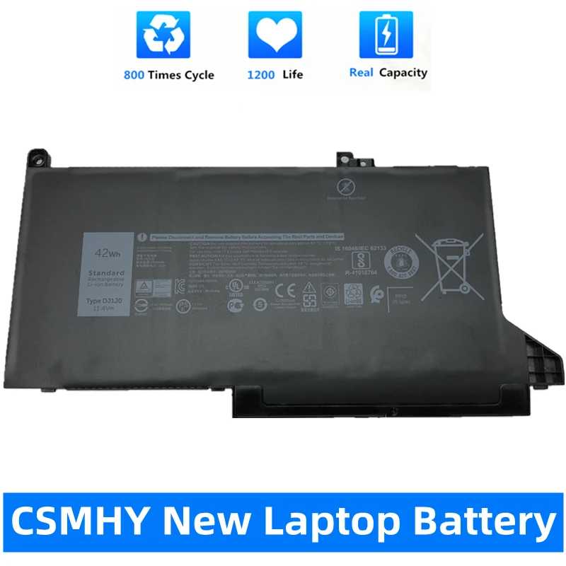 Новый аккумулятор CSMHY DJ1J0 для ноутбука DELL Latitude 12 7000 7280 7380 7480 11 4 Tablet PC PGFX4 ONFOH DJ1JO V 42WH |