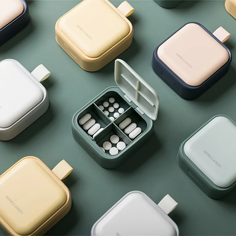 1 шт. маленький футляр для таблеток милая коробка - органайзер ежедневных Acedada Travel