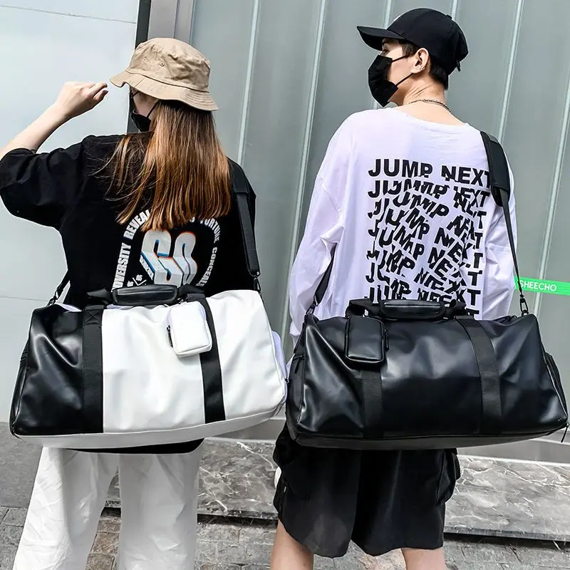 

High Quality Gym Bag Oxforf Fitness Shoe Compartment Men Duffle Shoulder Bags Waterproof Travel Training Bag Women Yoga Handbag