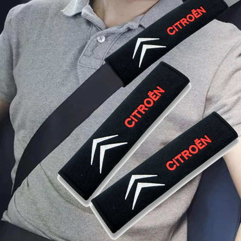 

Car Seat Belt Cover Protector Auto Gordel for Citroens Logo C0 C1 C2 C3 Picasso C4 Cross Cactus C5 C6 C8 C4L DS3 DS5 Accessories