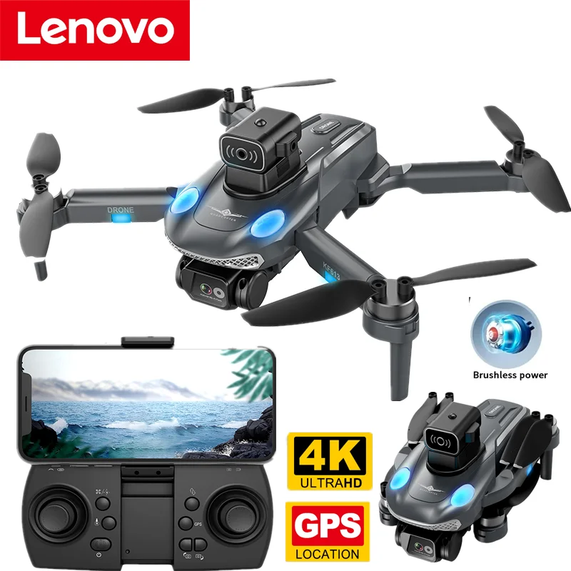 

Lenovo KF613 4K GPS Drone Quadcopter Obstacle Avoidance FPV WIFI 18Mins Flight Mini Drone Brushless Motor 5G with Camera