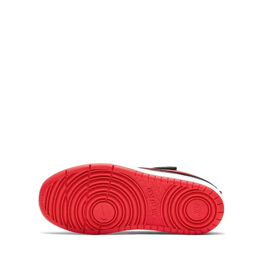 Кроссовки Nike Court Borough Series Low 2 черно-красные детский стиль