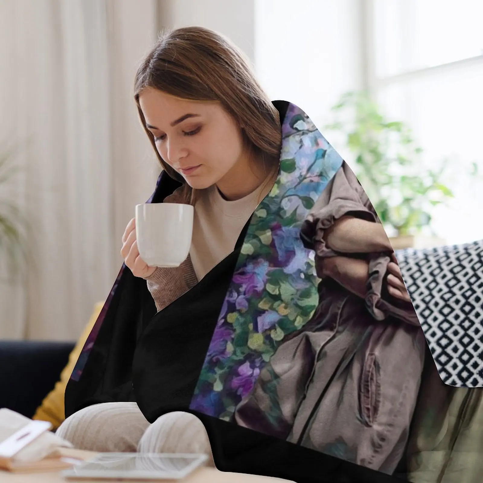 Подарок любовнику Dani And Jamie Clayton ретро волнистое одеяло фланелевые модные одеяла