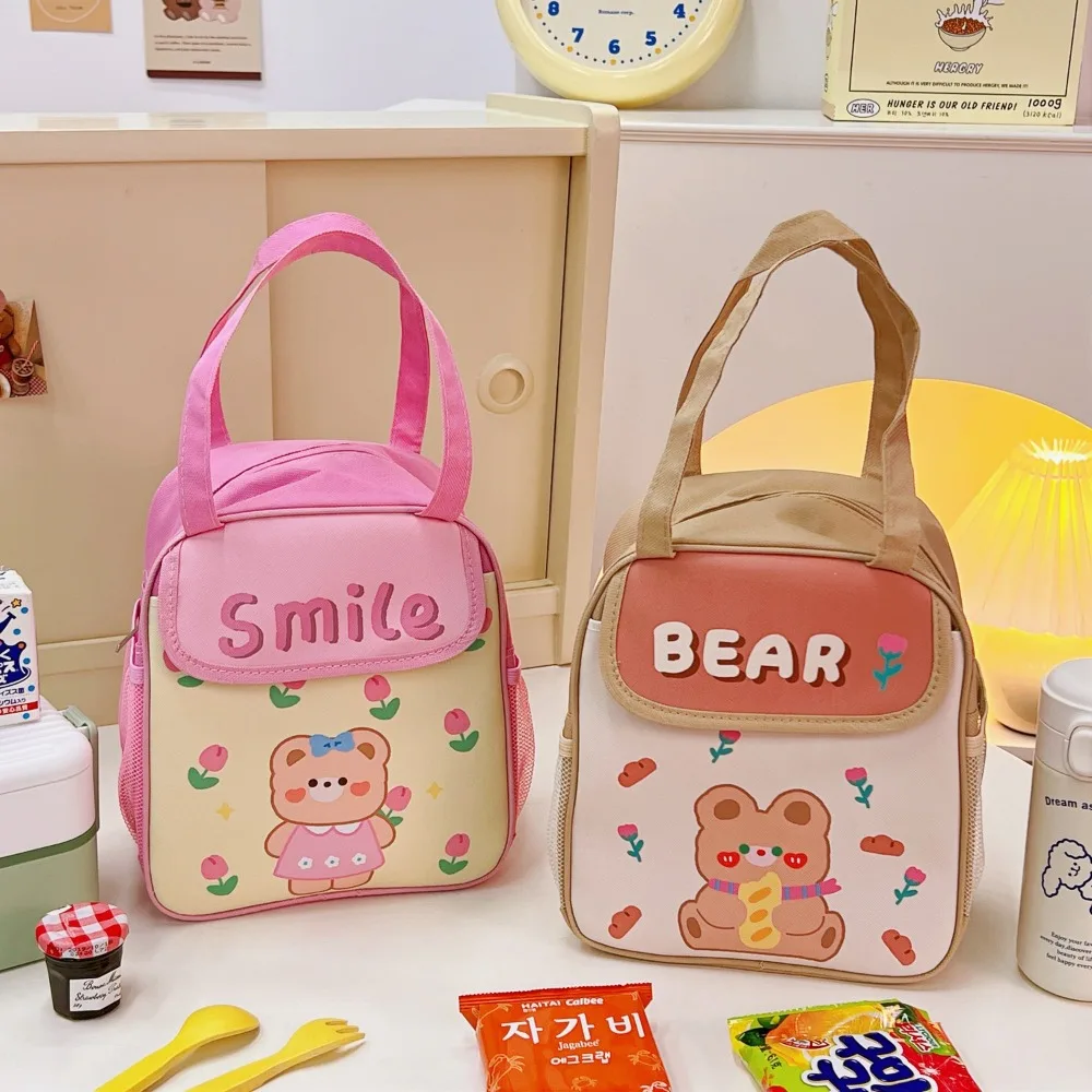 

Women Kids Insulated Bags Travel Picnic Camping Cartoon Handbag Lunch Bag Meal Pouch Lunch Box Organizer