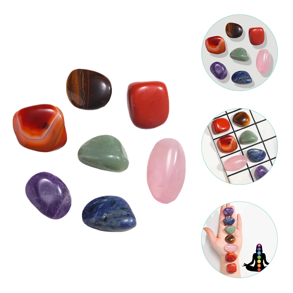 

Stones Crystal Meditation Chakra Gemstone Yoga Natural Shaped Heart Crushed Tumble Carved Polished Tumbled Worry Pocket Color