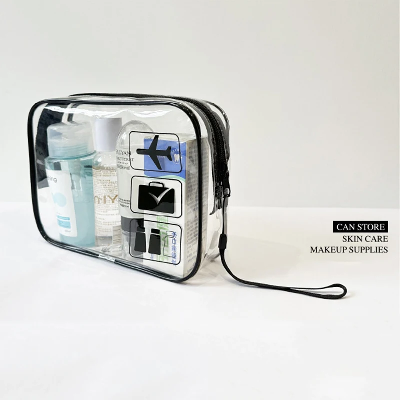 Прозрачная Косметичка Из Пвх Женский Органайзер На Молнии Красивая Дорожная