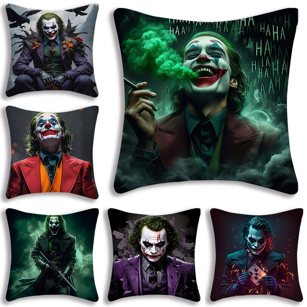 Cool J-Jokers Pillow Covers Cartoon Sofa Decorative Home Double-sided Printing Short Plush Cute Cushion Cover