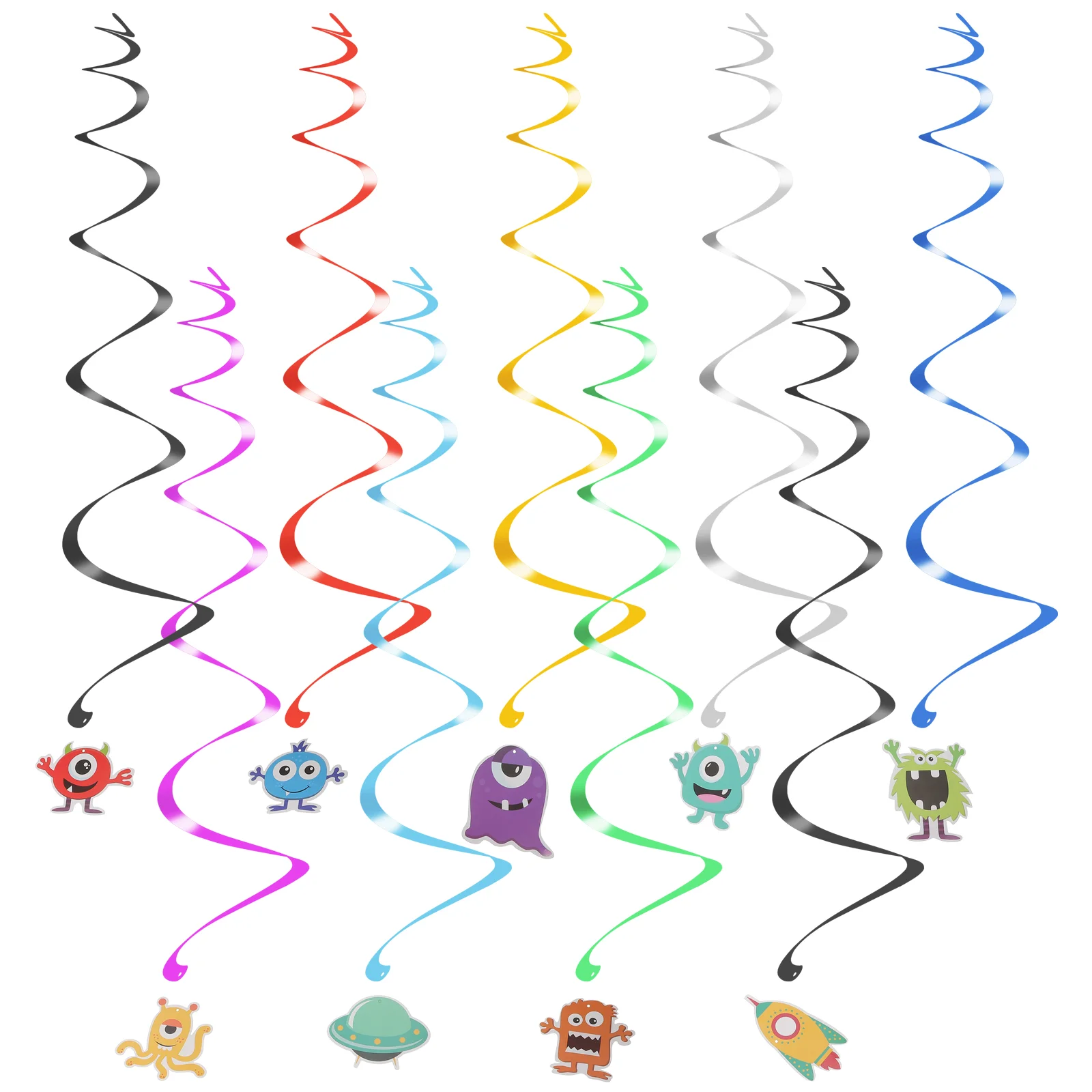 18 шт. потолочные вихревые украшения на день рождения вечерние витые завитки