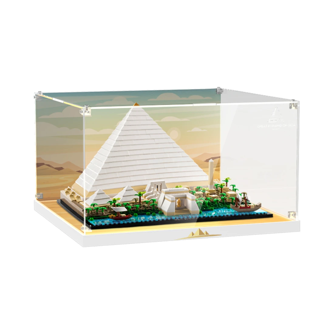 

3mm Acrylic Display Case for 21058 Great Pyramid of Giza Dust-Proof Transparent Clear Display Box Showcase (Only Box)