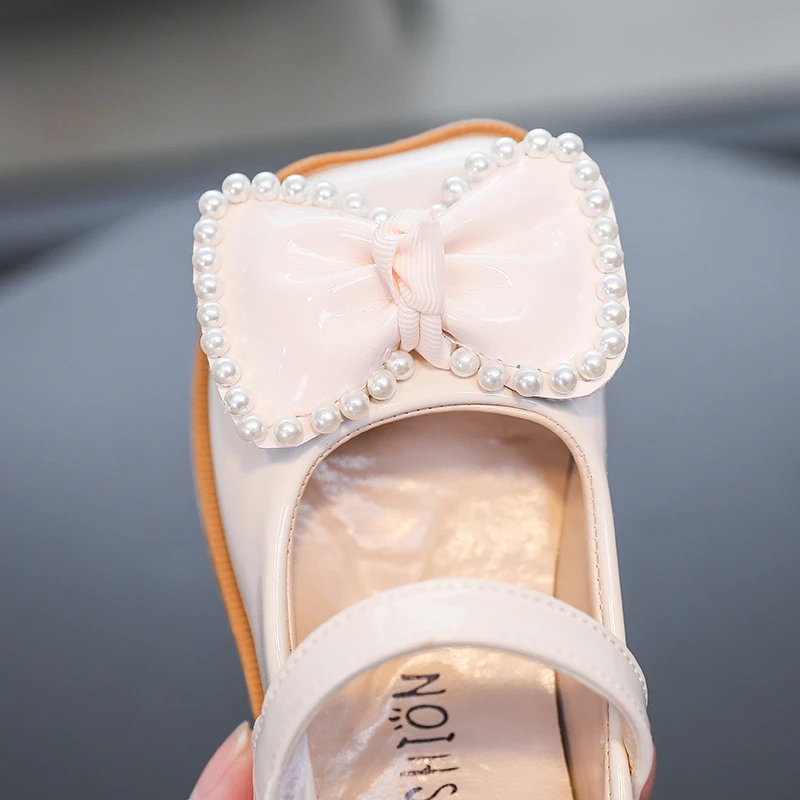 Туфли детские из лакированной кожи с квадратным носком 26-36 дюймов |