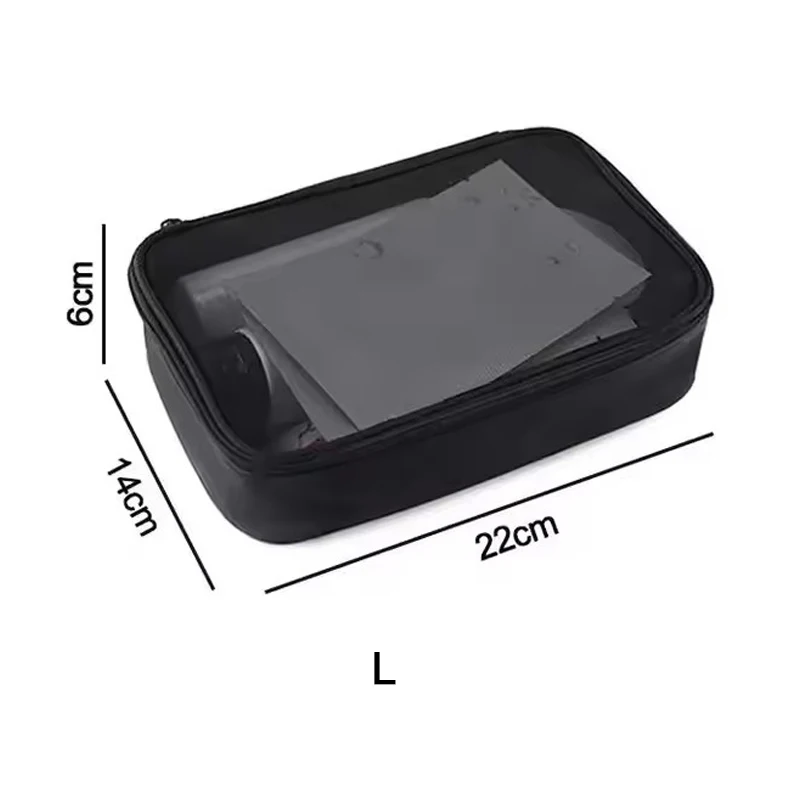 

Дорожная черная сетчатая косметичка на молнии, косметичка для женщин, сумка для мытья туалетных принадлежностей, органайзер для макияжа, портативная сумка для хранения