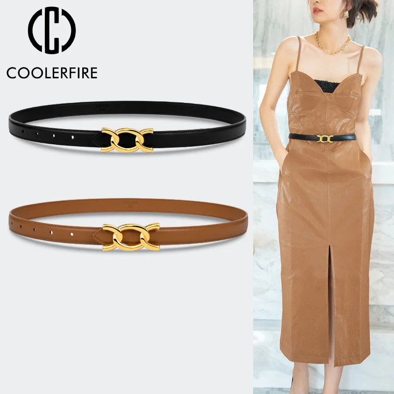 

Women Belt Casual Fashion Genuine Leather Cowskin Waistband Luxury Designer Belt for High Quality Female Girdle Pin BuckleLB2268
