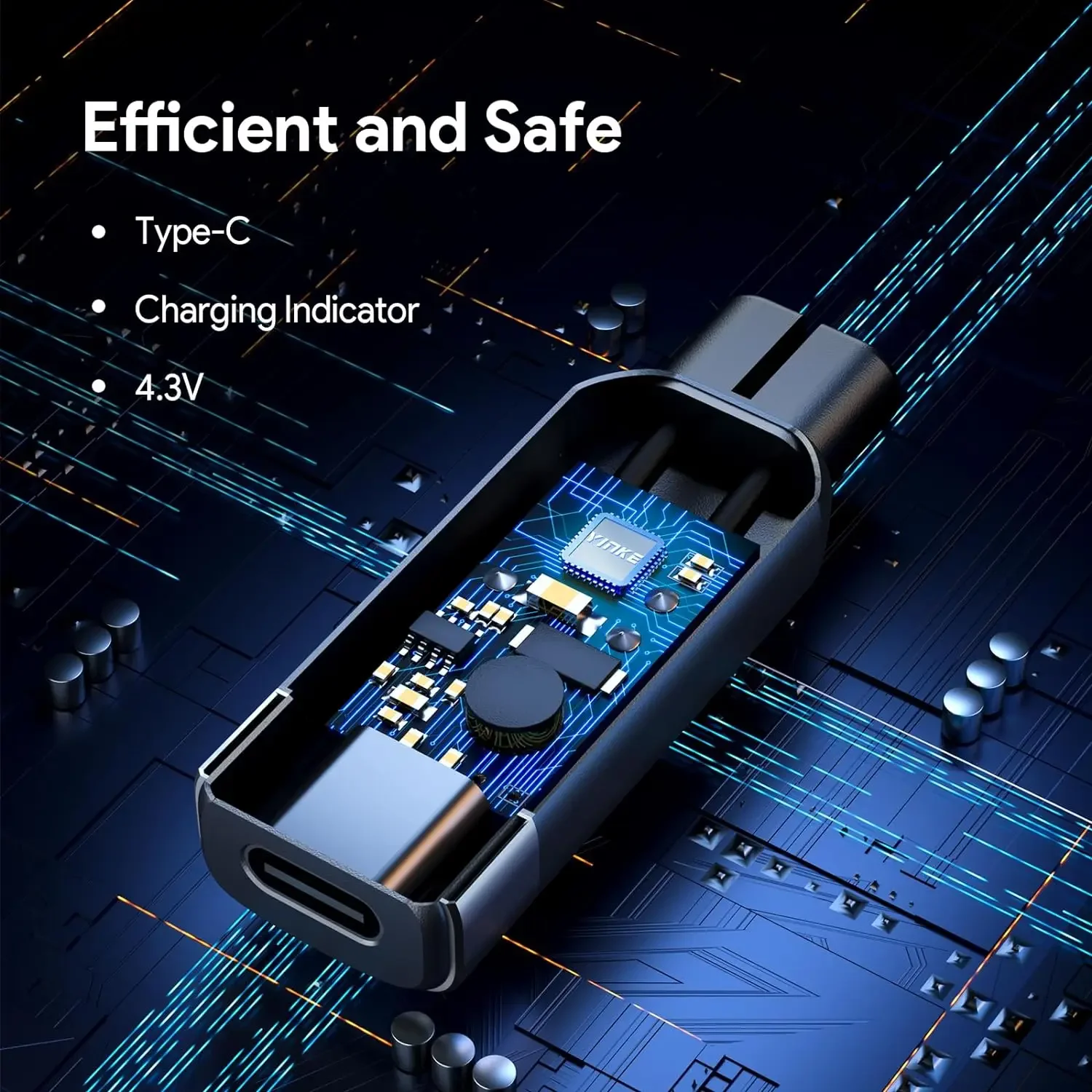 Yinke 4 3 В Type-C адаптер для бритвы зарядный преобразователь Philips Norelco Oneblade QP2520 QP2515 QP2620