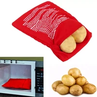 kitchen microwave baking potato bag reusable microwave cooker bag quick fast baked pouch potato bag washable fabric cooker bag