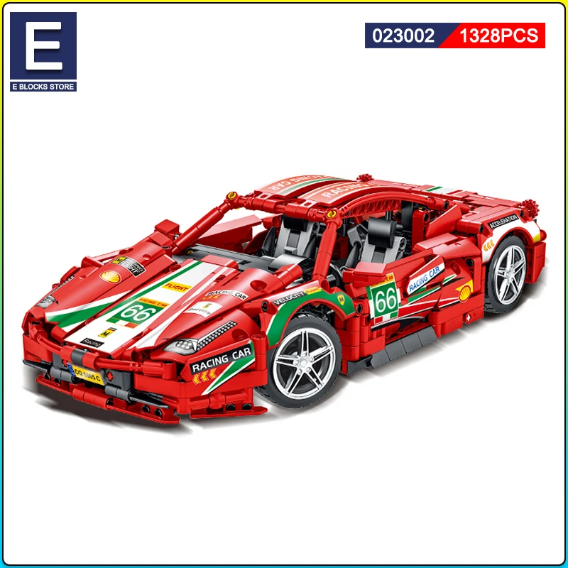 Оригинальный конструктор Ferrari Sports Racing MORK совместимый с моделями Lego Lamborghini