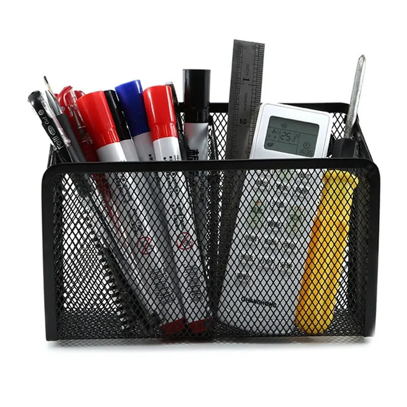 

Metal Wire Mesh Magnetic Basket Storage Box Pen Pencil Makeup Organizer Kitchen Whiteboard Refrigerator Storage Magnetic Basket