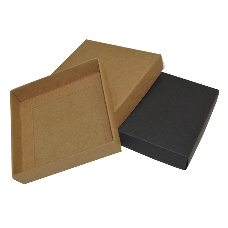 

5/10pcs/Lot Kraft Craft Gift Box With Lid Cute Small Paper Carton For Packaging Blank Cardboard Packing Multi Size Giftbox