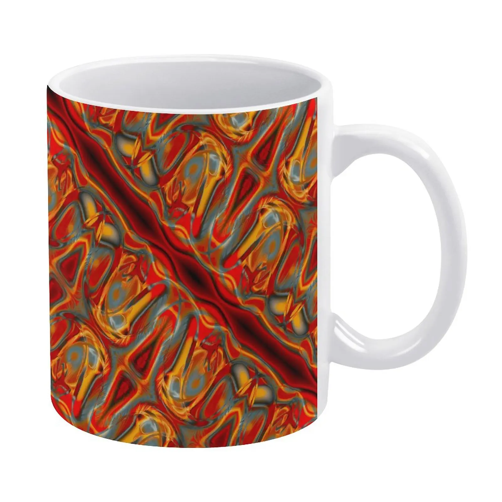 

Curve Print Mug Curved Staines Porcelain Tea Mug Wholesale Funny Cups