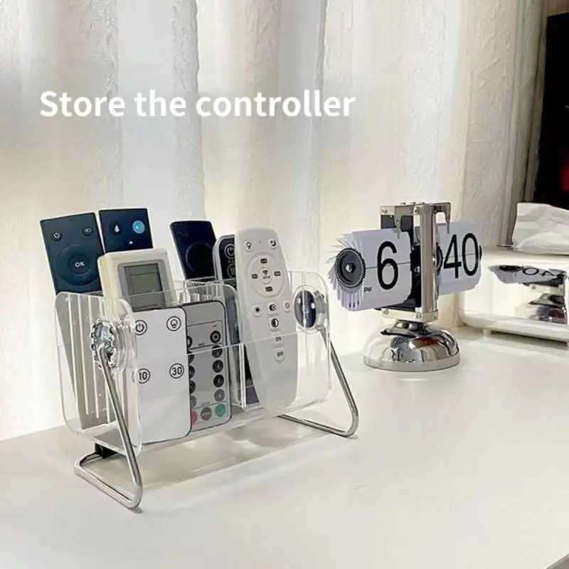 

Remote Control Desktop Organizer Adjustable Desktop Flip Storage Rack Environmentally Friendly Easy Cleaning Drawer Container
