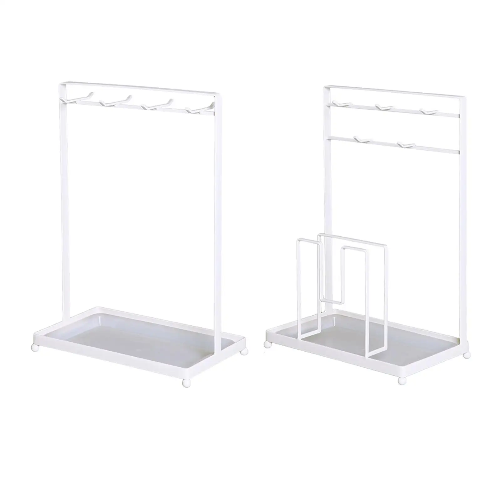 

Kitchen Drain Rack Sturdy Spoon Hanging Rack Non Slip Bottom for Countertop