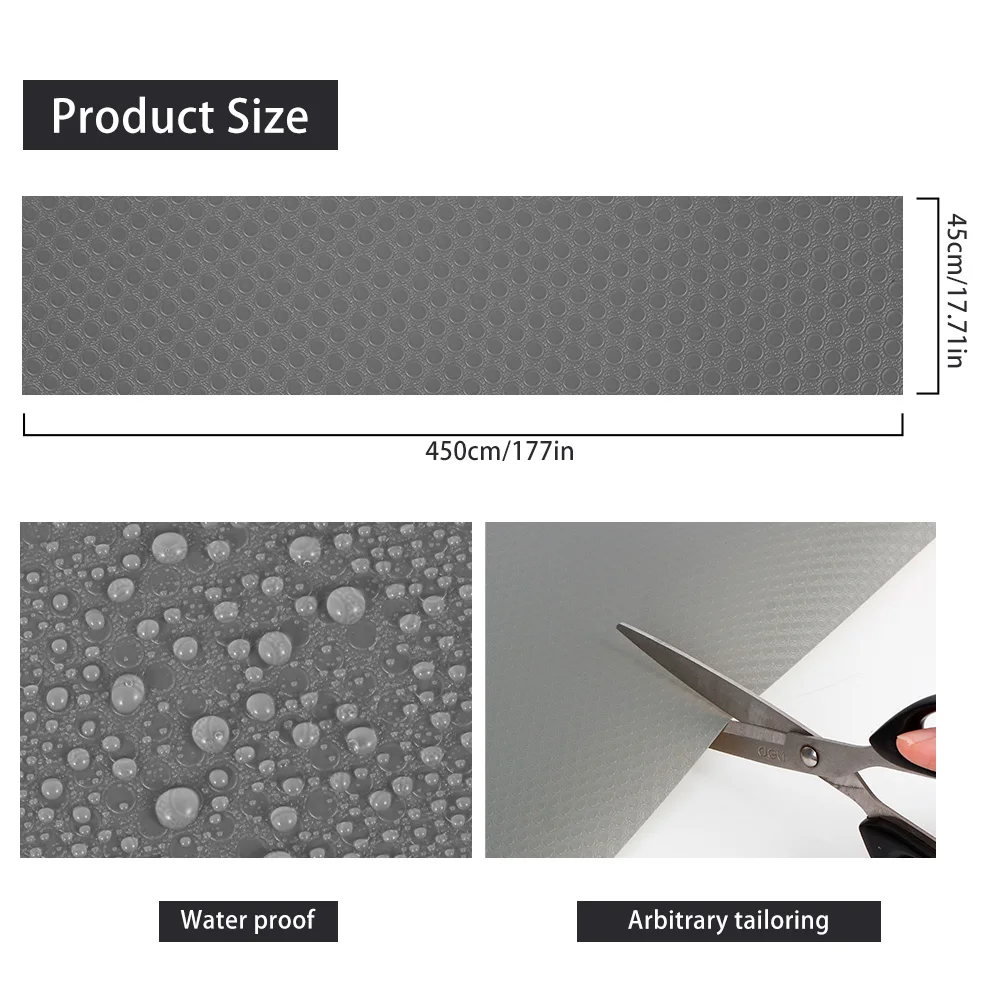 Reusable Shelf Cover Liners Cabinet Drawer Mat Moisture-Proof Waterproof Dust Anti-Slip Fridge Mat Kitchen Table Pad placemast images - 6