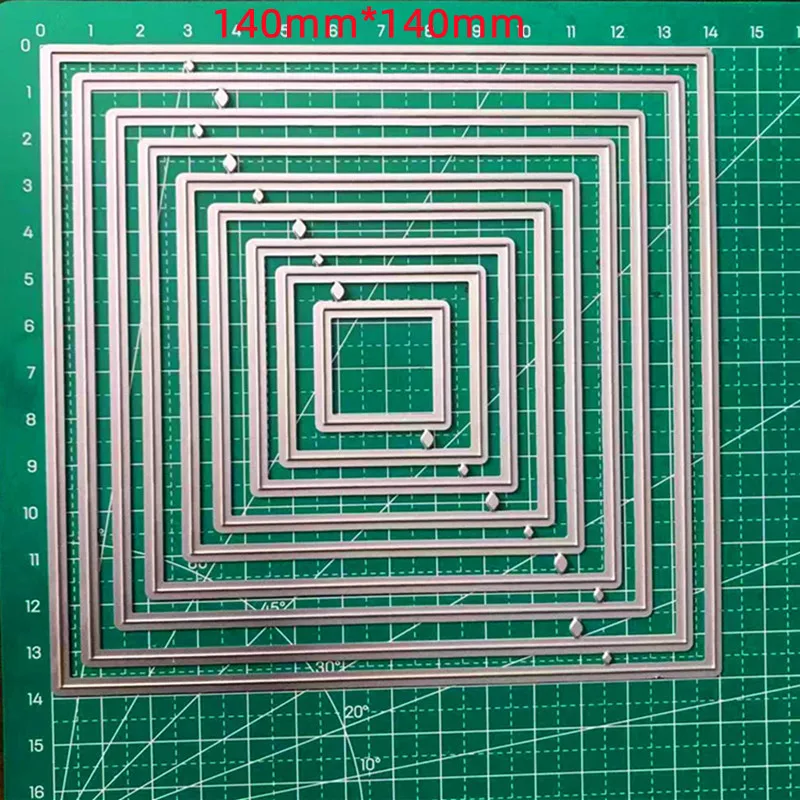 

Rectangle Square Metal Cutting Dies Stencils for DIY Scrapbooking Photo Album Decorative Embossing Paper Cards No Clear Stamps