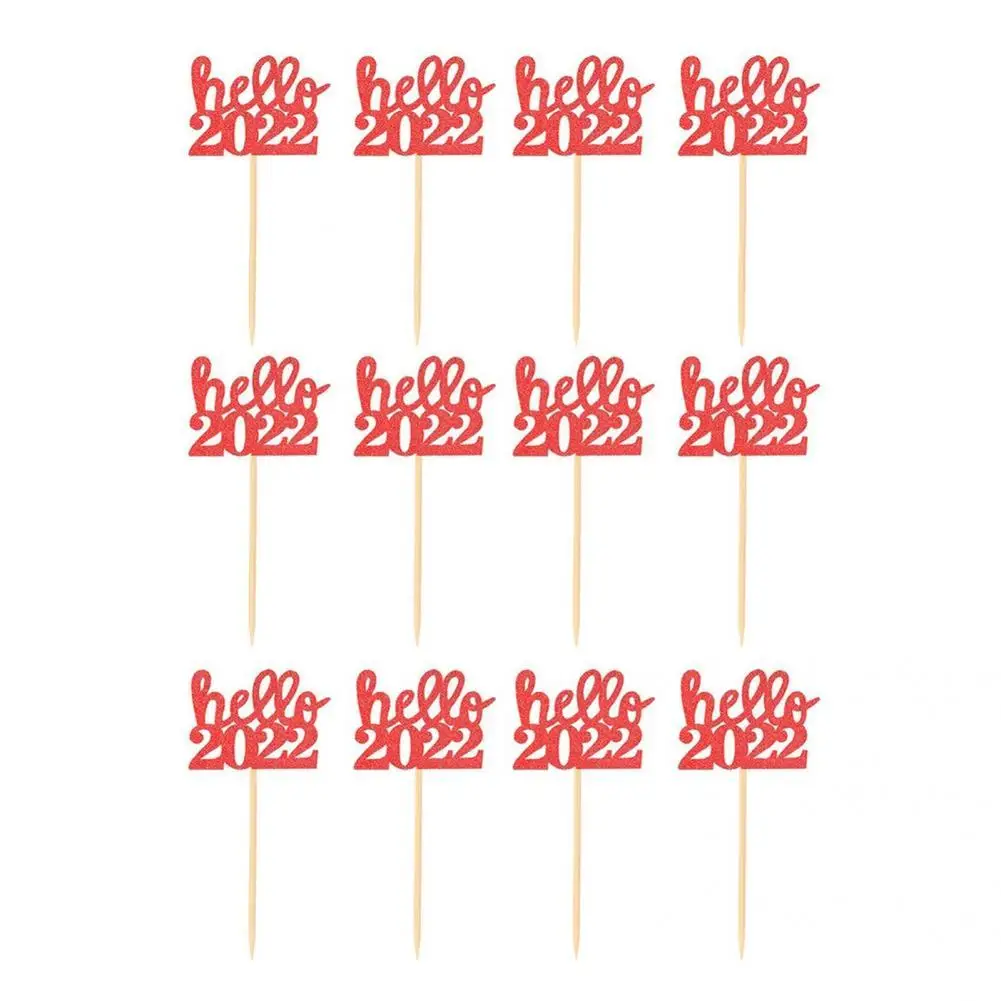 

Привлекательный тонкий легкий Топпер для кексов с прозрачным рисунком 2022 счастливые пожелания кондитерский Топпер для торта Вечерние