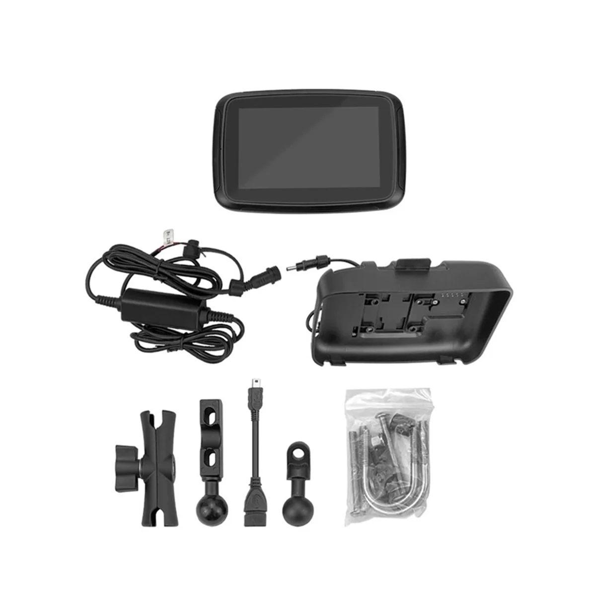 

5 Inch Motorcycle Wireless Carplay for Android Auto Portable Navigation GPS Screen IPX7 Motorcycle Waterproof Display