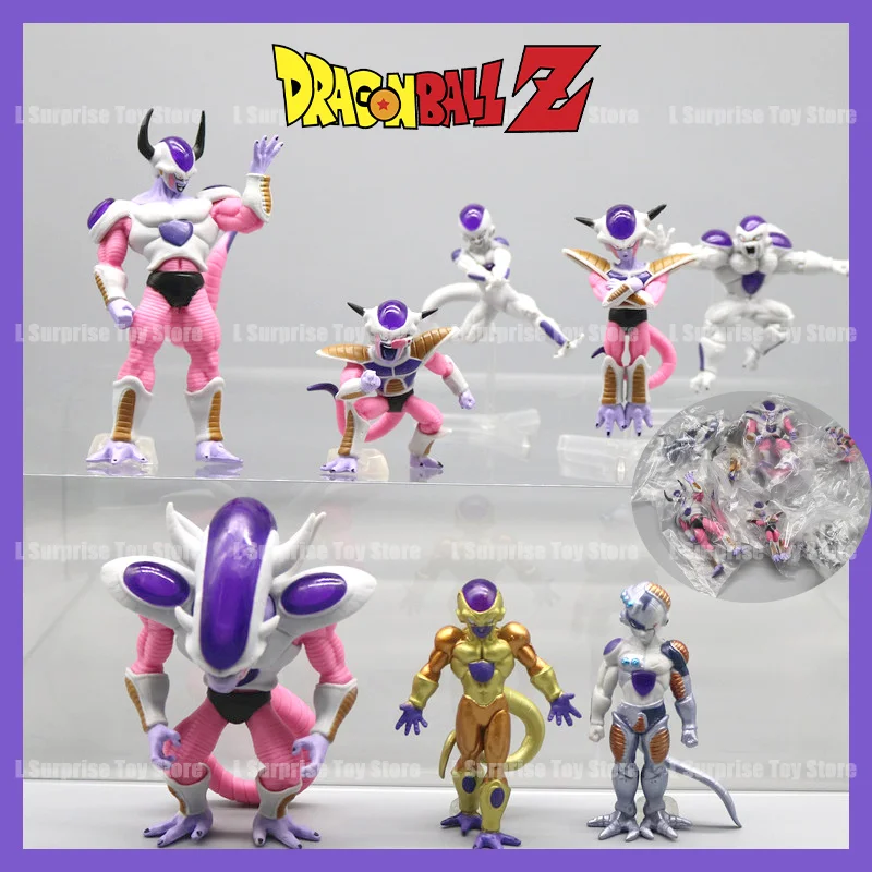 

In Stock Dragon Ball Z Figures Frieza Super Saiyan Anime Action Figure Statue Dolls Figurine Figurats 8pcs/Set PVC Gifts Toys