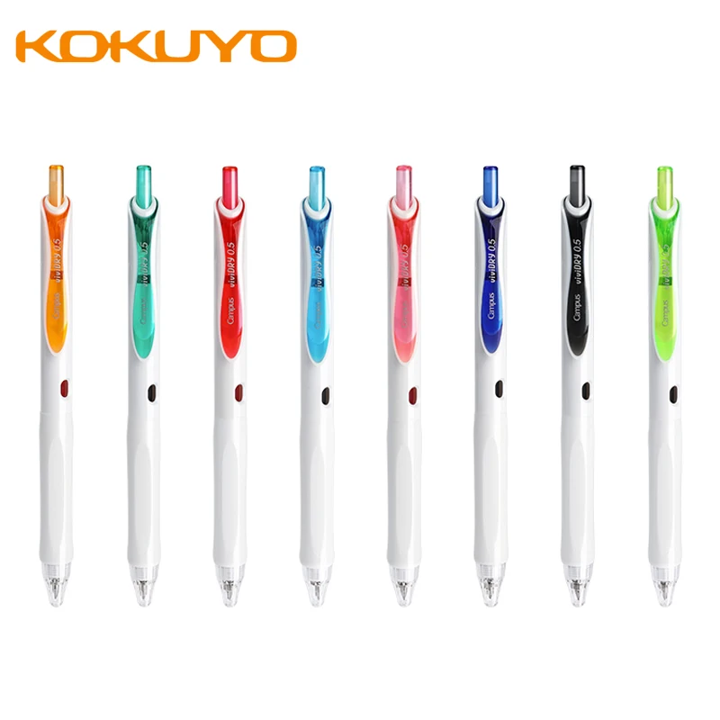 

1pcs Kokuyo ViviDRY Push-in Gel Pen WSG-PR30 0.5mm Super Quick-Dry Ballpoint Pen Student Test Back To School Korean Stationery