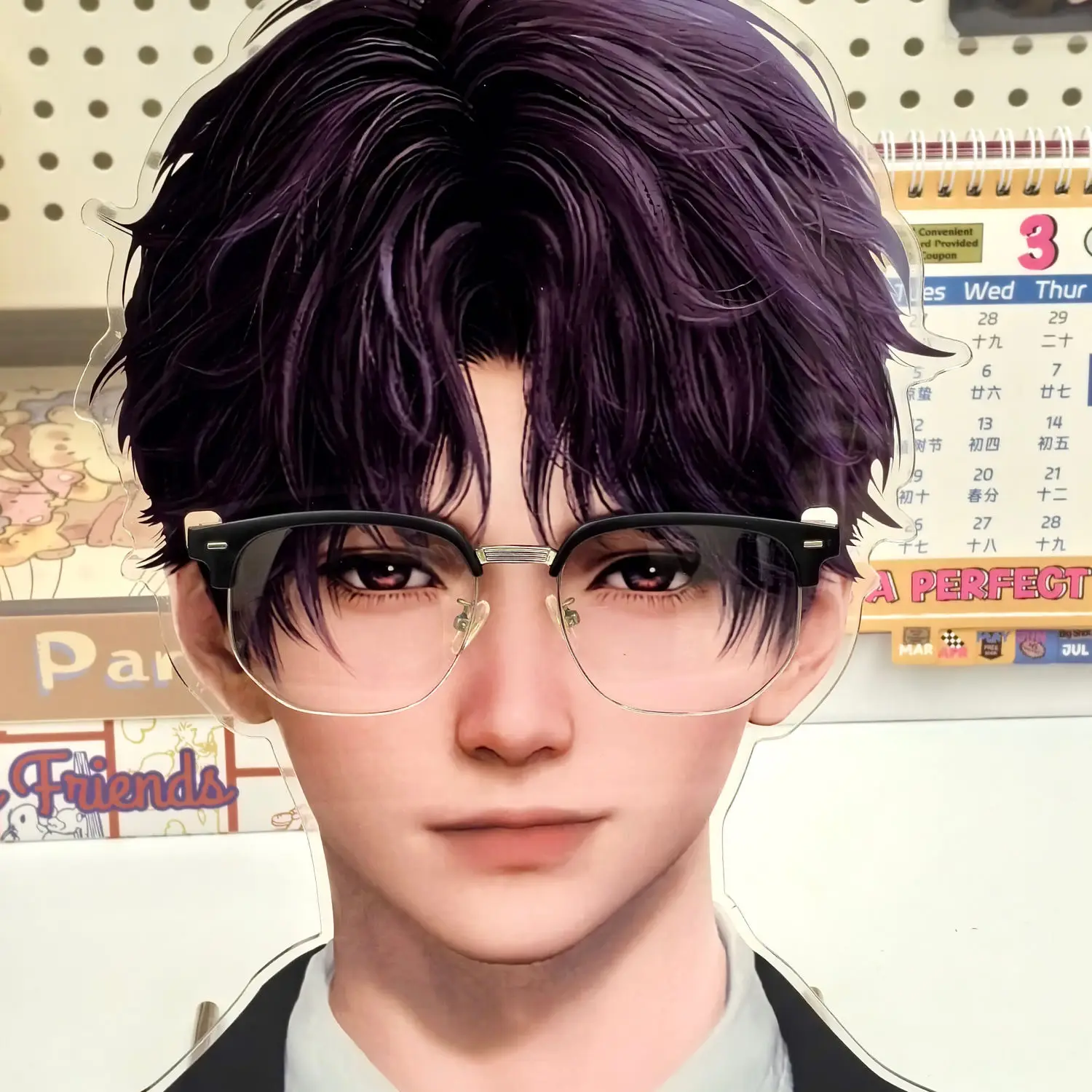 Любовь и deepspace Qi yu Li shen Shen xinghui оправа для очков стеллаж хранения настольные