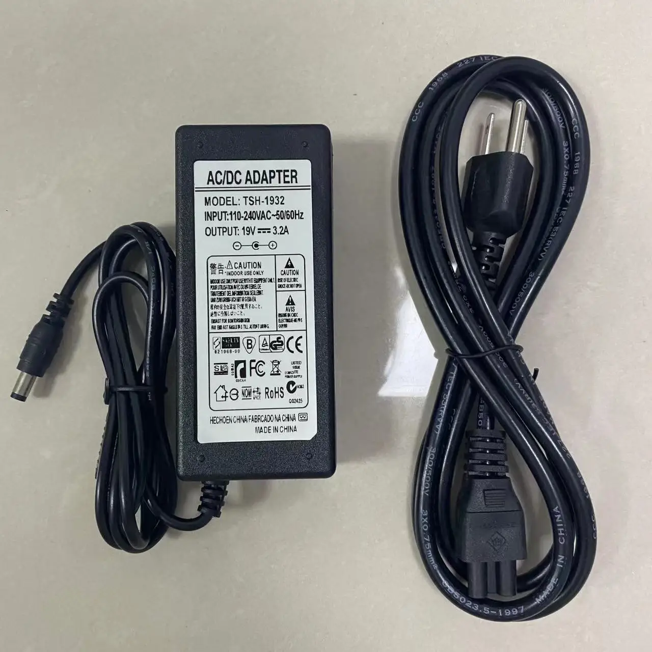 FSM-12S FSM-21S FSM-22S Optical Fiber Fusion Splicer Power Adapter 12S/21S/22S AC/DC Charger 19V 3.2A Made In China