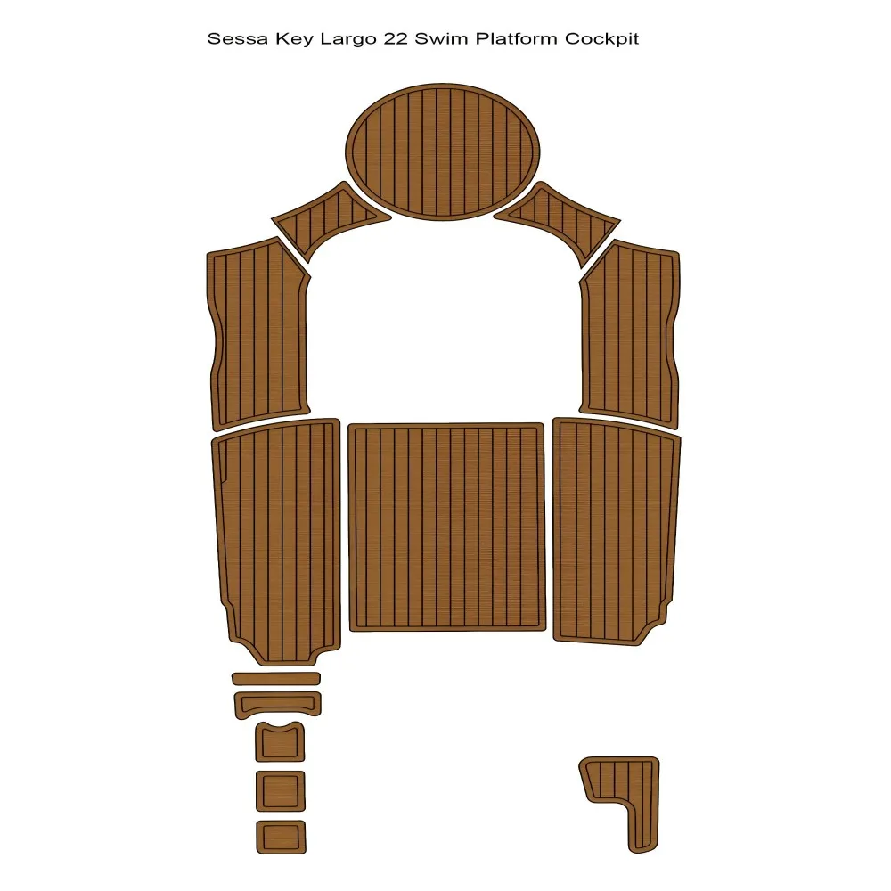 Sessa Key Largo 22 платформа для плавания кокпит лодка коврик из искусственного тикового